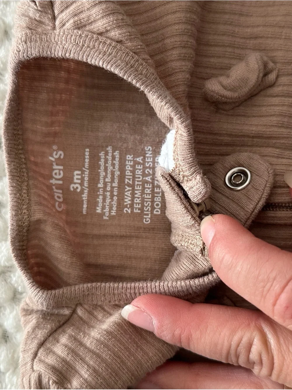 Baby Gear Quilted Hooded Puffer Jacket in Light Pink